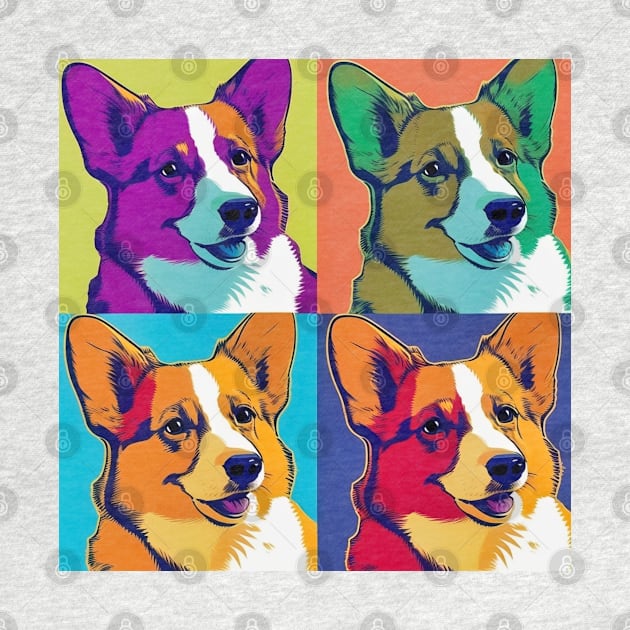 POP ART Cute Corgi Puppy Dog by Unboxed Mind of J.A.Y LLC 